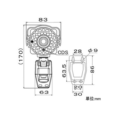 マザーツール 高画質Day&NightAHDカメラ 防水型 200万画素 フルHD録画対応SDレコーダー搭載  MTW-SD02FHD 画像3