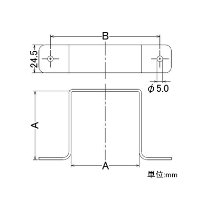 カクダイ 水栓柱用サドルバンド 60角用タイプ  625-600 画像2