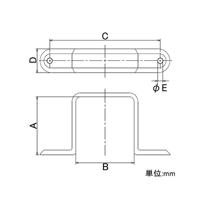 カクダイ 水栓柱用サドルバンド 70角用タイプ ミカゲ  625-621-70 画像2