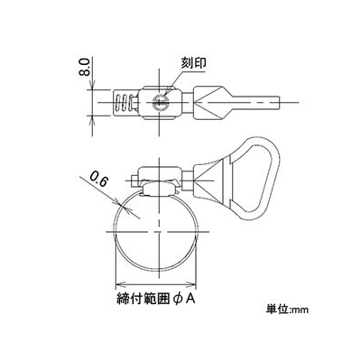 カクダイ 強力キカイバンドC 指ネジ式 散水・屋外冷却用 ホース用 締付範囲16～27mm  5361-D 画像2