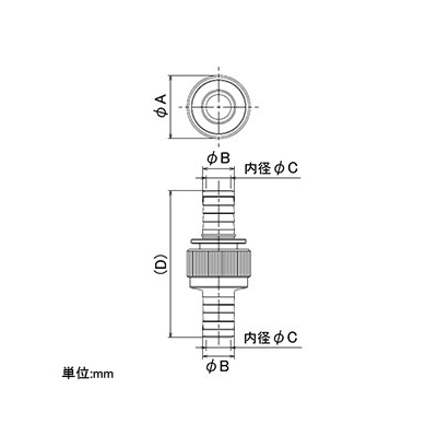 カクダイ 自動カップリング タケノコ式 散水・屋外冷却用 タケノコ外径25.8mm  5165-25 画像2