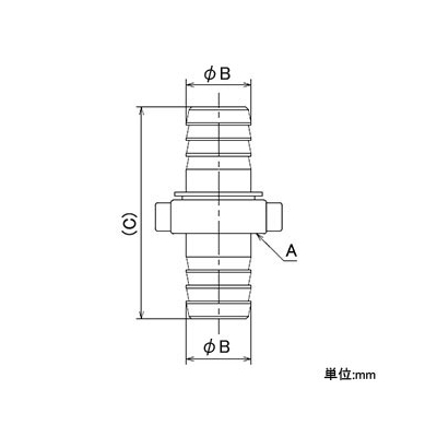 カクダイ カップリング タケノコ式 散水・屋外冷却用 タケノコ外径13mm 黄銅製  1184087 画像2