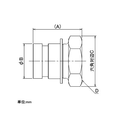 カクダイ 内ネジ・マチノオス接手 大口径ホース用 散水・農水用 呼び20  517-001-20 画像2