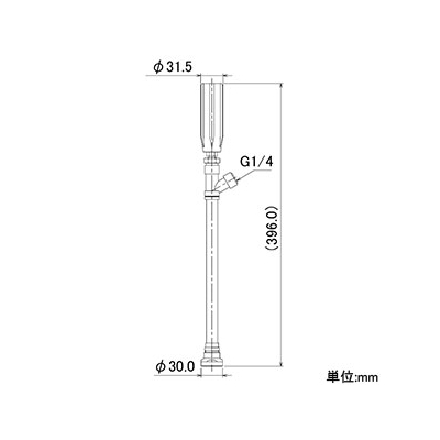 カクダイ 高圧洗浄ノズル 屋外冷却噴霧システム用 取付ネジG1/4 流量調節機能付  576-238 画像2