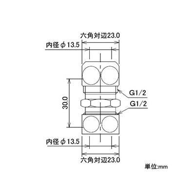 カクダイ シルバーミスト用ソケット 屋外冷却噴霧システム用  576-413 画像2