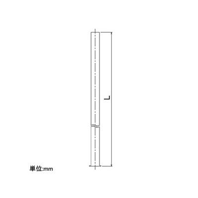 カクダイ シルバーミスト用直管 屋外冷却噴霧システム用 延長取付ピッチ500mm 全長465mm  576-421-A 画像2