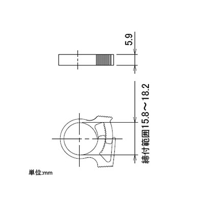 カクダイ クリップバンド ドリップチューブ用 実効サイズ15.8～18.2mm  573-501 画像2