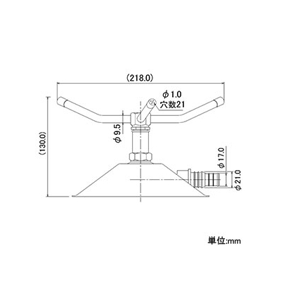 カクダイ カクダイスプリンクラー 内径15・18mmホース用 バンド付  546-030 画像3