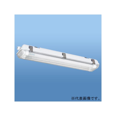 ナニワ 直管LEDランプ用器具 防水カバー型 20W型 2灯用 両側配線 全長655mm NEL-FBS202W