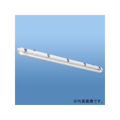 ナニワ 直管LEDランプ用器具 防水カバー型 40W型 1灯用 両側配線 全長1265mm  NEL-FBS401W
