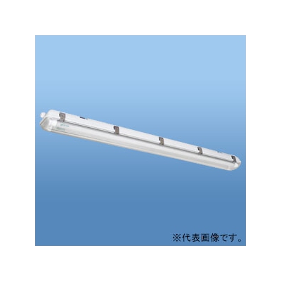 ナニワ 直管LEDランプ用器具 防水カバー型 40W型 2灯用 片側配線 全長1265mm NEL-FBS402K