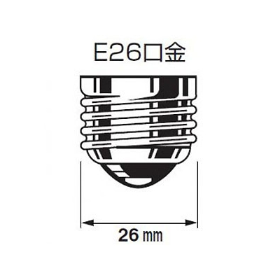 三菱ケミカルメディア LED電球 一般電球形 40W相当 広配光タイプ 電球色 口金E26 密閉器具対応  LDA4L-G/LCV3 画像2