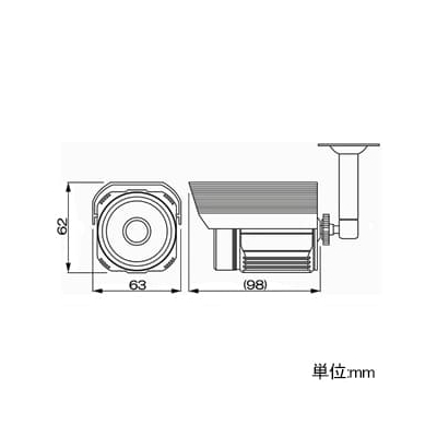 マザーツール フルハイビジョン高画質防水型AHDカメラ 800万画質CMOSセンサー搭載  MTW-2625AHD 画像2