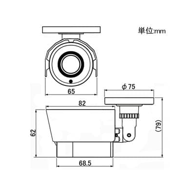 マザーツール フルハイビジョン超広角高画質防水型AHDカメラ 210万画素CMOSセンサー搭載 屋外用  MTW-S37AHD 画像2