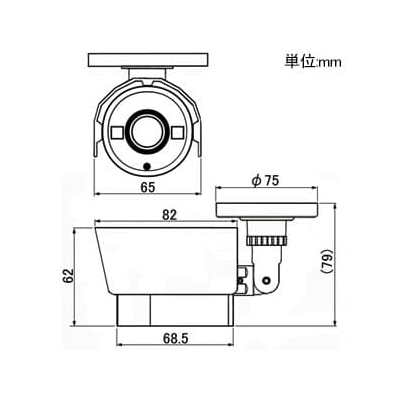 マザーツール フルハイビジョン高画質防水型AHDカメラ 210万画素CMOSセンサー搭載 オートフォーカス電動レンズ搭載モデル 屋外用  MTW-S38AHD 画像2