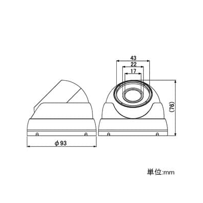 マザーツール フルハイビジョン高画質防水ドーム型AHDカメラ 200万画素CMOSセンサー搭載 屋外用  MTD-W308AHD 画像2