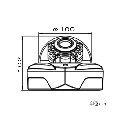 マザーツール フルハイビジョン電動ズームレンズ搭載防水型AHDドームカメラ DC12V 1/2.9インチカラーCMOSセンサー ACアダプター付  MTD-E6882AHD 画像2