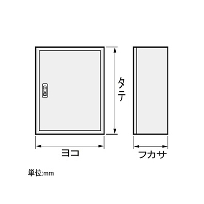 日東工業 盤用キャビネット 露出形 木製基板付 横200×縦300×深100  B10-23 画像2