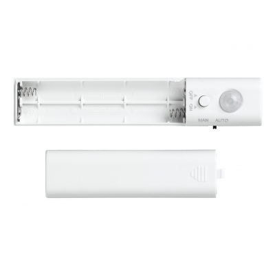 YAZAWA(ヤザワ) テープセンサーライトM 乾電池式 白色LED×30灯 人感センサー付  NBMN51WH 画像3