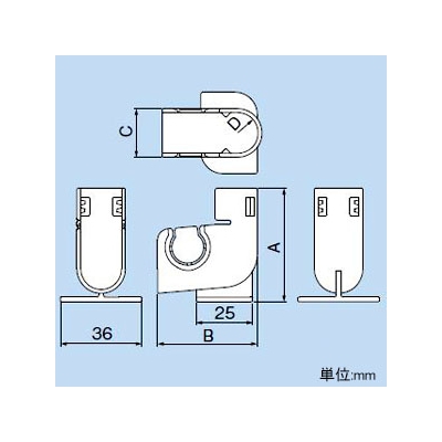 因幡電工 ドレンライン用ホルダー 適用配管:VP-20  DL-H20N-G 画像3