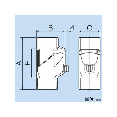 因幡電工 ドレン用逆止弁 VP-50用 VP管サイズ20～50まで対応  NDB-50 画像3