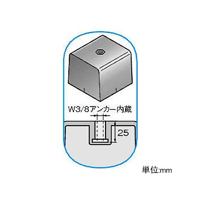 因幡電工 多目的支持台 《リサイクロックCR》 アンカーベースタイプ ゴムシート付  CR-A1015 画像3