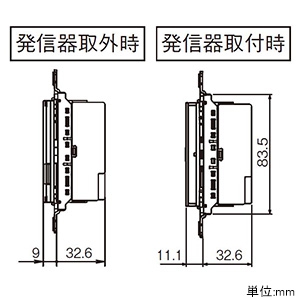 パナソニック とったらリモコン 受信器・発信器セット 2線式・親器・3路配線対応形 逆位相調光用・3チャンネル形 適合LED専用3.2A マットベージュ  WTA56713F 画像3