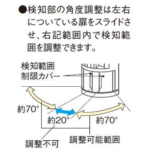 パナソニック 熱線センサ付自動スイッチ子器 《かってにスイッチ》 DC12V ブランクチップ付 マットホワイト  WTA19119W 画像3