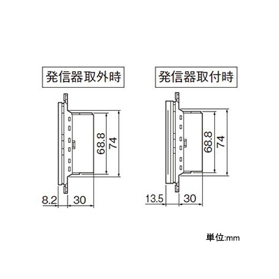 パナソニック とったらリモコン 受信器・発信器セット 2線式・親器・3路配線対応形 逆位相調光用・3チャンネル形 適合LED専用3.2A ホワイト  WTC56713W 画像3