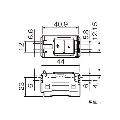 パナソニック 埋込押釦ほたるスイッチ常開形 a接点 10A 100V AC  WT5451K 画像2