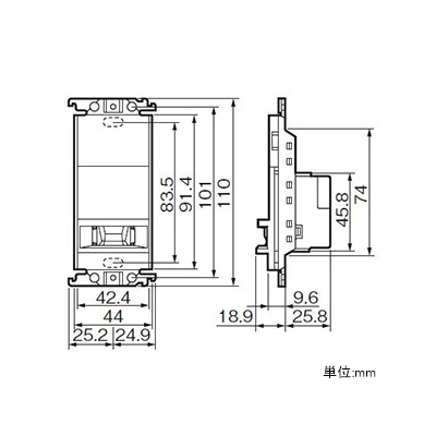 パナソニック 熱線センサ付自動スイッチ子器 《かってにスイッチ》 壁取付 DC12V ブランクチップ付 ウォームシルバー  WTX1911SK 画像4