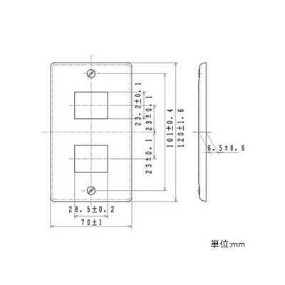 パナソニック 新金属コンセントプレート 2コ用 ホワイト  WN7502SWK 画像2