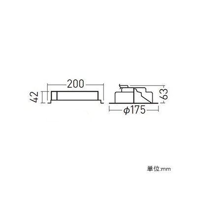 パナソニック LEDダウンライト LED250形 水銀灯100形器具相当 埋込穴φ150 プレーン 温白色 拡散85° 銀色鏡面反射板  XND2561SVLE9 画像2