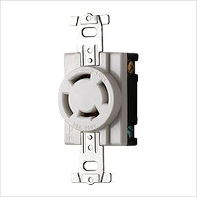 (N)明工社 【受注生産品】接地3P 20A 引掛埋込コンセント 20A 250V 白 MH2876W