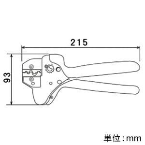 エンジニア ラチェットクリンパー ダイス交換式 裸圧着端子・PBスリーブ用 使用範囲0.5～8?  PAD-20 画像3