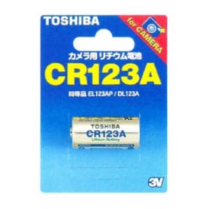 東芝 カメラ用リチウム電池 3V 30mA 1400mAh 1個入 CR123AG
