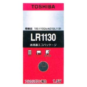 東芝 アルカリボタン電池 0.10mA 40mAh エコパッケージ 1個入  LR1130EC