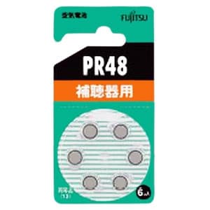 富士通 補聴器用空気電池 1.4V 6個パック PR48(6B)