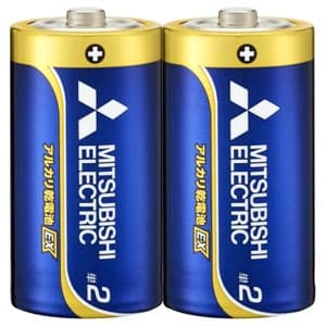 三菱 【在庫限り生産完了】アルカリ乾電池 長持ちハイパワー EXシリーズ 単2形 2本パック  LR14EXD/2S