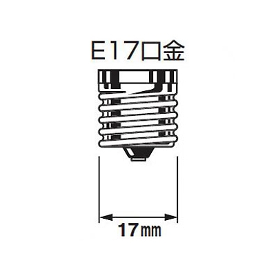 パナソニック LED電球 小形電球形 下方向タイプ 40形相当 昼光色 E17口金 密閉型器具・断熱材施工器具対応  LDA4D-H-E17/E/S/W/2 画像2