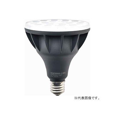 ニッケンハードウエア LED電球 《ViewLamp》 バラストレス水銀ランプ300W形 縦型看板用 狭角40° 電球色 E39口金 ブラック  VLE39NR-W/BK