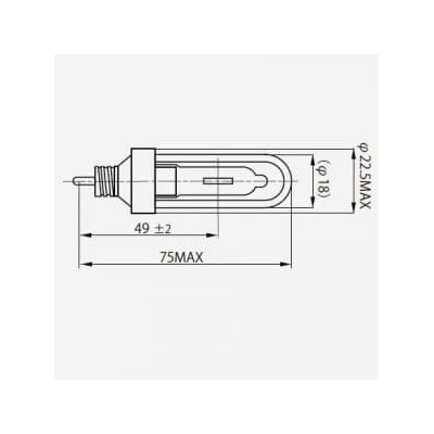 ウシオライティング 低封入圧二重管型ハロゲンランプ 85W EU11口金  JDW110V85WGS/K(EU11) 画像3