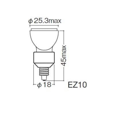 岩崎電気 アイ ダイクロクールハロゲン コンパクトサイズ φ25 12V 20W 広角 EZ10口金  JR12V20WUV/WK2EZ