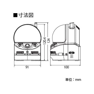 日本防犯システム 屋内用IRネットワークカメラ ドーム型 100万画素  PF-CS713 画像2