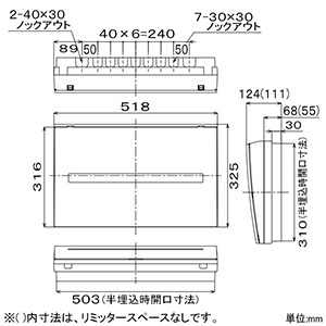 パナソニック 住宅用分電盤 《コスモパネル》 太陽光発電・エコキュート・電気温水器・IH対応 露出・半埋込両用形 14+1+1 主幹100A リミッタースペースなし フリースペース付  BQEF810141C3 画像3
