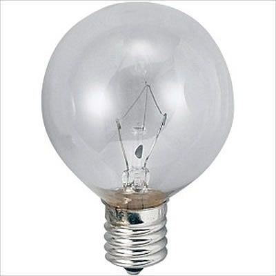 東輝 ミニボール電球50mm径10W形口金E12 クリア GC100110V10WE12K