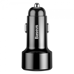 BASEUS(ベースアス) カーチャージャー 45W USB1ポート+Type-C1ポート PD・急速充電対応  DCCMLC20C-01