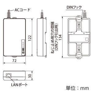 パナソニック HD-PLC対応PLCアダプター LAN変換 屋内専用 端子台取付タイプ  WPN7012 画像2