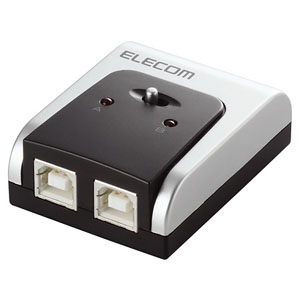 ELECOM(エレコム) USB切替器 2回路 スライド式スイッチタイプ USB2.0・1.1対応 U2SW-T2