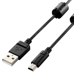ELECOM(エレコム) USB2.0ケーブル カメラ接続用 A-miniBタイプ 長さ0.5m DGW-MF05BK
